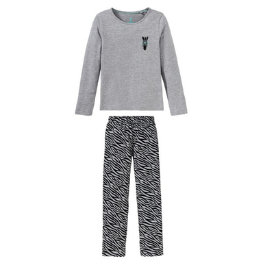 ست تی شرت و شلوار دخترانه پیپرتس مدل 258468 رنگ طوسی