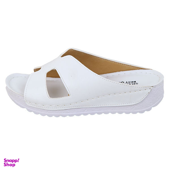 دمپایی زنانه شهرام طب مدل 1021 رنگ سفید