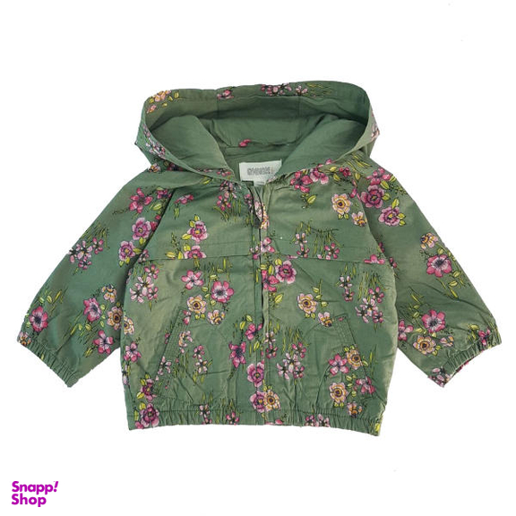 سویشرت نوزادی جیمبوری مدل گل گلی کد Floral رنگ سبز