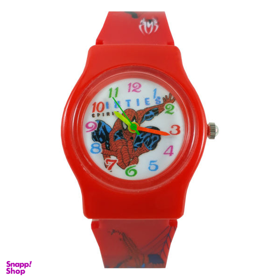 ساعت مچی عقربه ای پسرانه طرح مرد عنکبوتی کد 013