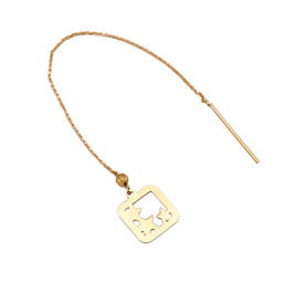 گوشواره طلا 18 عیار شمیم گلد گالری کد N127