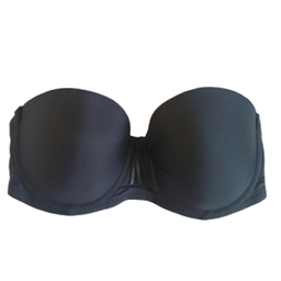 سوتین زنانه مدل دکلته پشت شیشه ای رنگ مشکی