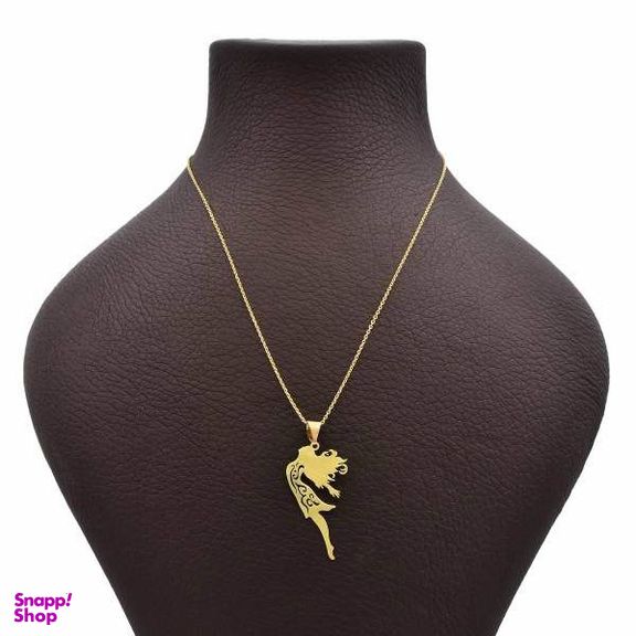 گردنبند طلا 18 عیار زنانه طرح دختر کد UN004