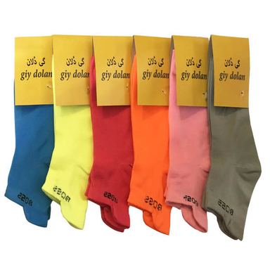 جوراب زنانه گی دلان (Giy Dolan) مدل M70 مجموعه 6 عددی