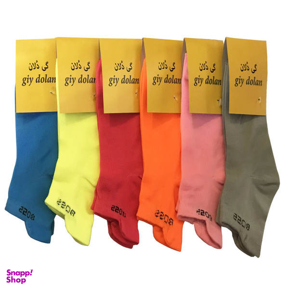 جوراب زنانه گی دلان (Giy Dolan) مدل M70 مجموعه 6 عددی