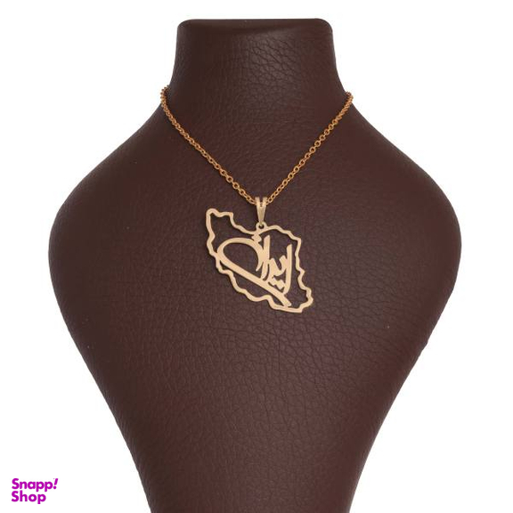 گردنبند طلا 18 عیار زنانه سانا گالری طرح ایران کد 1129D9053