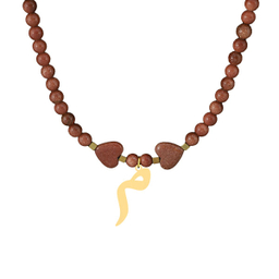 گردنبند طلا 18 عیار زنانه سانا گالری مدل حرف م D11321