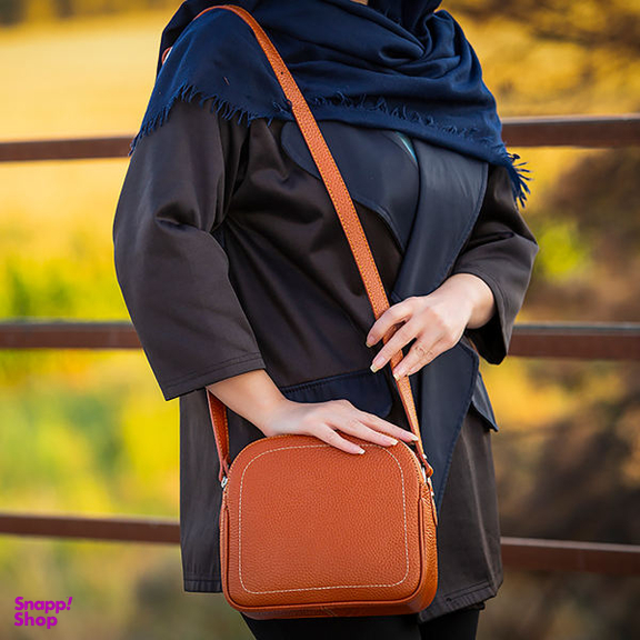 کیف رودوشی زنانه رویال چرم کدW61-Brown