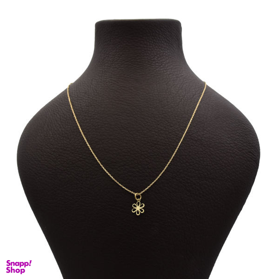 گردنبند طلا 18 عیار زنانه سانا گالری طرح گل کد 773D3164