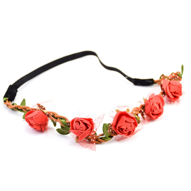 تل مو زنانه مدل گل رز