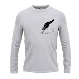 تیشرت آستین بلند مردانه مدل قلم پر