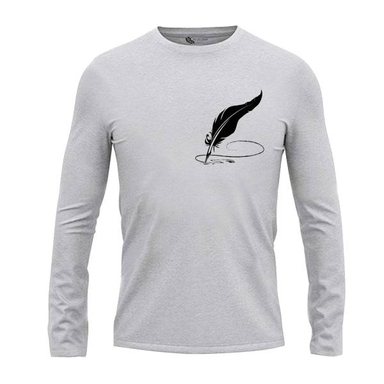 تیشرت آستین بلند مردانه مدل قلم پر