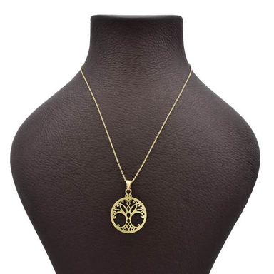 گردنبند طلا 18 عیار زنانه شمیم گلد گالری طرح درخت کد 628D3084