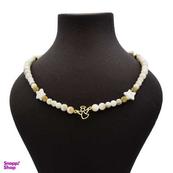گردنبند طلا 18 عیار زنانه سانا گالری طرح فرشته کد 833D3239