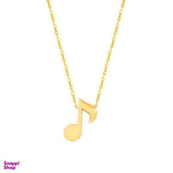 گردنبند طلا 18 عیار زنانه سانا گالری مدل نت موسیقی کد D9245