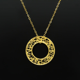 گردنبند طلا 18 عیار زنانه کاپانی مدل KN061