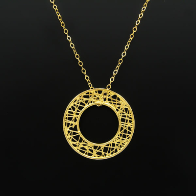 گردنبند طلا 18 عیار زنانه کاپانی مدل KN061