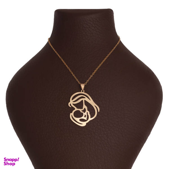 گردنبند طلا 18 عیار زنانه شمیم گلد گالری طرح مادر و کودک کد 1147D9071