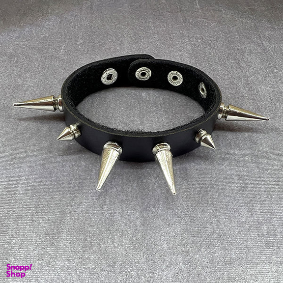 دستبند مدل چرم اسپاگ دار کد 78586