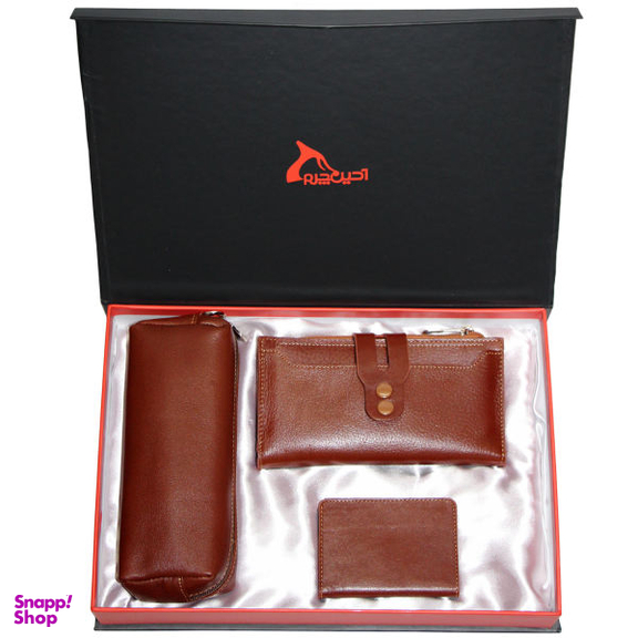 ست هدیه زنانه چرم طبیعی آدین چرم مدل Ds45.A