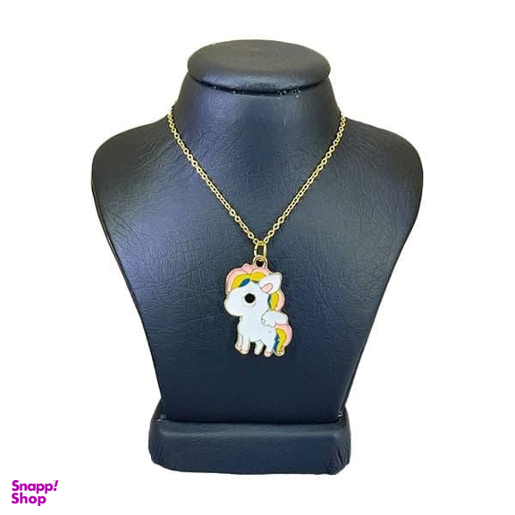 گردنبند دخترانه طرح اسب تک شاخ کد 17022