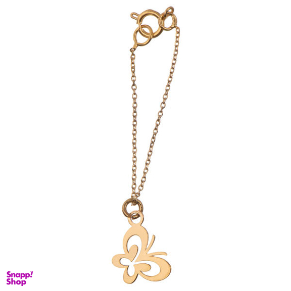 آویز ساعت طلا 18 عیار زنانه شمیم گلد گالری طرح پروانه کد SG320