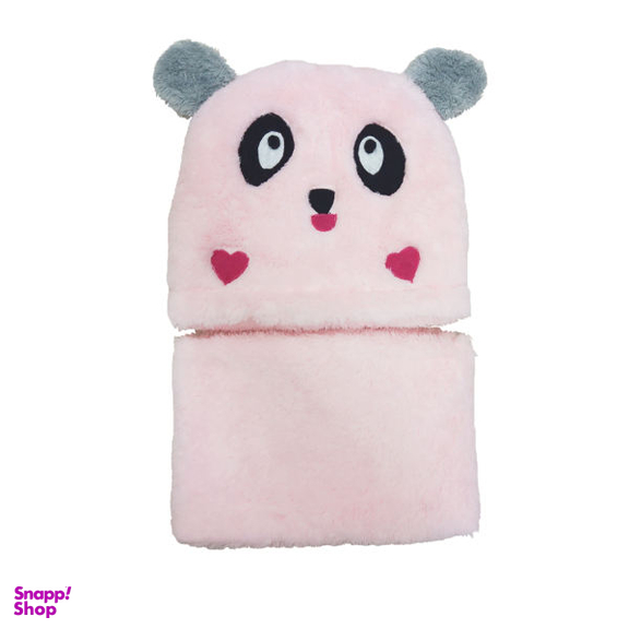 ست کلاه و شال گردن پسرانه مدل پاندا