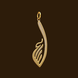 آویز گردنبند طلا 18 عیار زنانه آمانژ مدل سیمرغ کد D9523