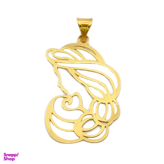 آویز گردنبند طلا 18 عیار زنانه کاپانی طرح مادر کد KP010