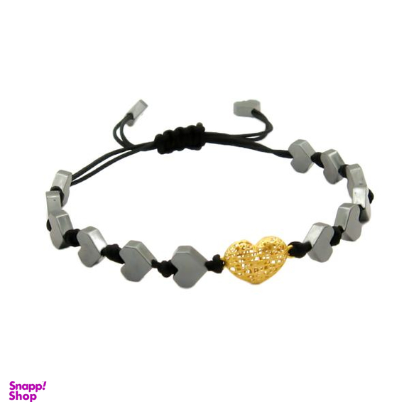 دستبند طلا 18 عیار زنانه کاپانی طرح قلب کد KB003