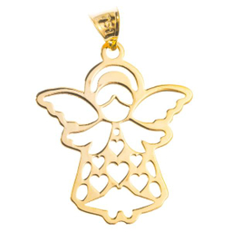 آویز گردنبند طلا 18 عیار شمیم گلد گالری مدل N114