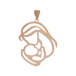 آویز گردنبند طلا 18 عیار زنانه آمانژ گالری (Amanj Gallery) طرح مادر وکودک کد 1178D9102