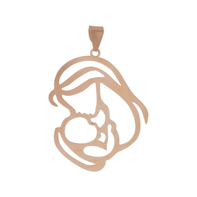 آویز گردنبند طلا 18 عیار زنانه آمانژ گالری (Amanj Gallery) طرح مادر وکودک کد 1178D9102