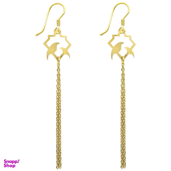 گوشواره طلا 18 عیار زنانه مانچو مدل مرغ آمین کد efgs019