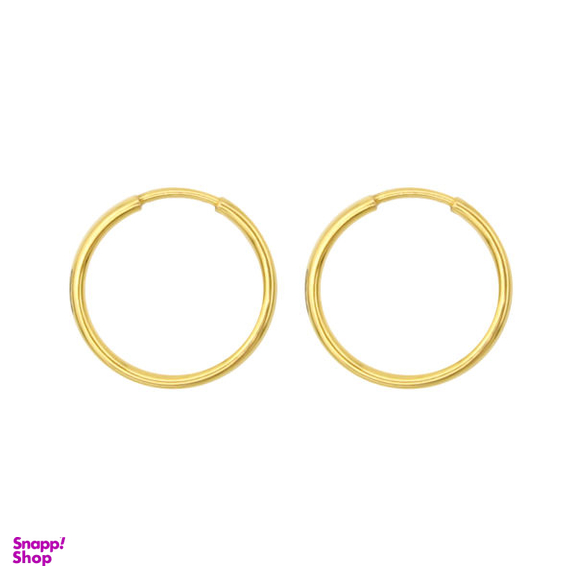 گوشواره طلا 18 عیار زنانه کاپانی مدل حلقه ای کد KE013