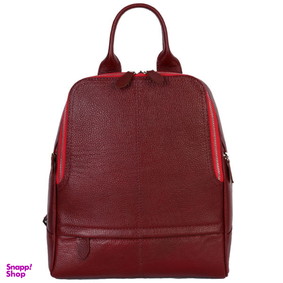 کوله پشتی زنانه رویال چرم کد WB8-Crimson