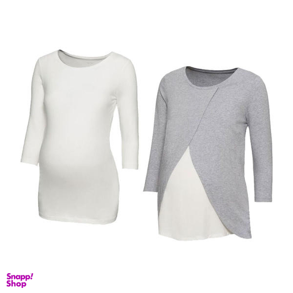 تیشرت بارداری اسمارا مدل as-130 مجموعه دو عددی