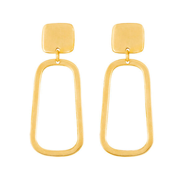 گوشواره طلا 18 عیار زنانه شمیم گلد گالری کد 1217D9141