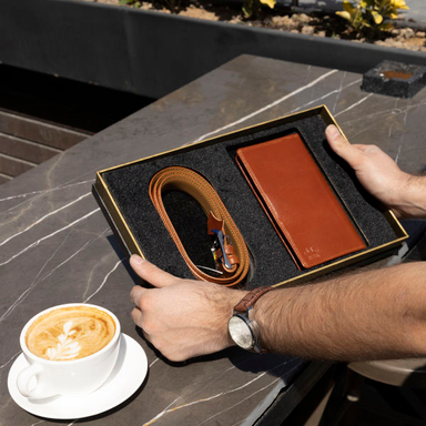 ست هدیه مردانه رویال چرم کد SL5