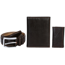 ست هدیه رویال چرم کد SL2-DarkBrown