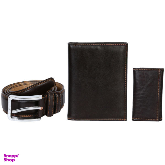 ست هدیه رویال چرم کد SL2-DarkBrown