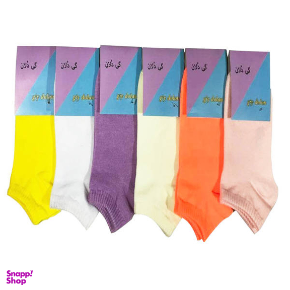 جوراب زنانه گی دلان مدل TTD96 مجموعه 6 عددی