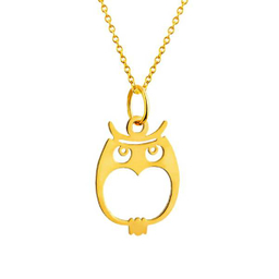 گردنبند طلا 18 عیار زنانه شمیم گلد گالری مدل جغد کد D9256