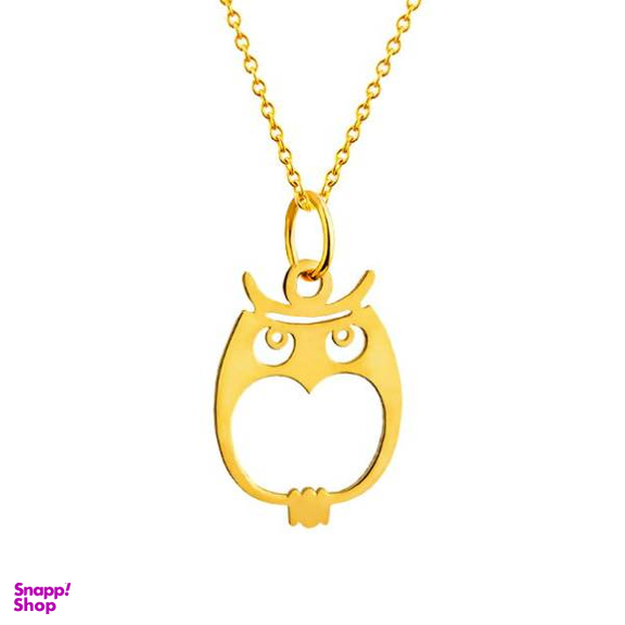 گردنبند طلا 18 عیار زنانه شمیم گلد گالری مدل جغد کد D9256