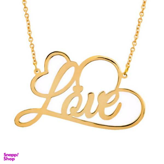 گردنبند طلا 18 عیار زنانه شمیم گلد گالری مدل LOVE کد D9250