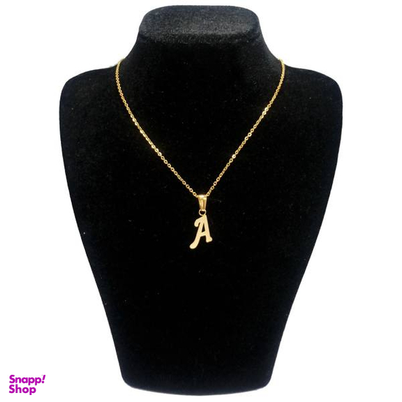 گردنبند زنانه طرح حرف A کد u125