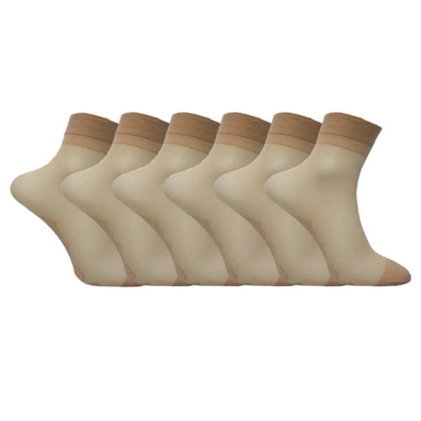 جوراب زنانه مدل پارازین شیشه ای بسته 6 عددی