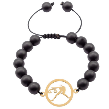 دستبند زنانه بهارگالری طرح ماه مهر کد 202077