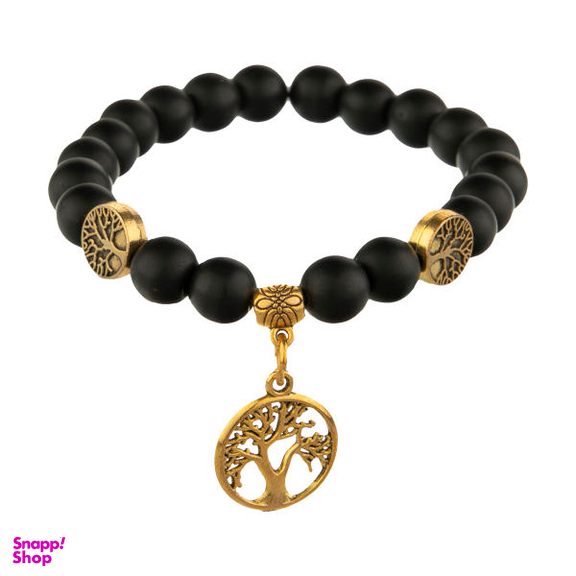 دستبند مدل مهره ای اونیکس طرح درخت زندگی کد001