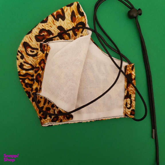 ماسک پارچه ای زنانه مدل پلنگی